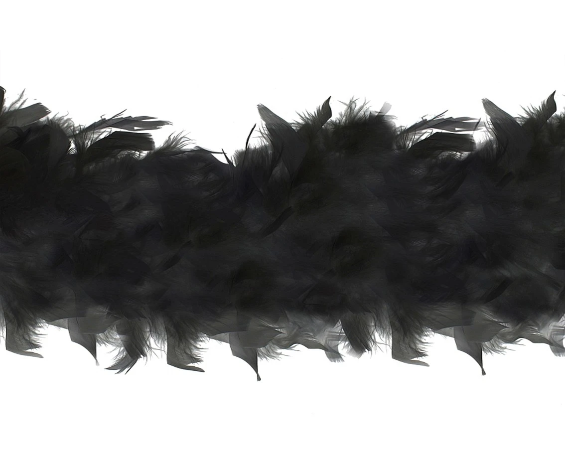 Boa czarne, 180 cm, 40 g.